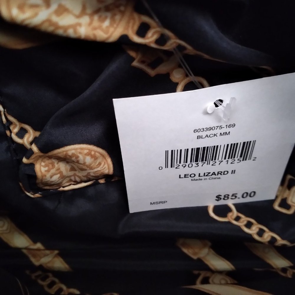 ANNE KLEIN women NEW w/Tag Handbag Black Lizard print faux leather Large17x10x4" - Picture 7 of 14